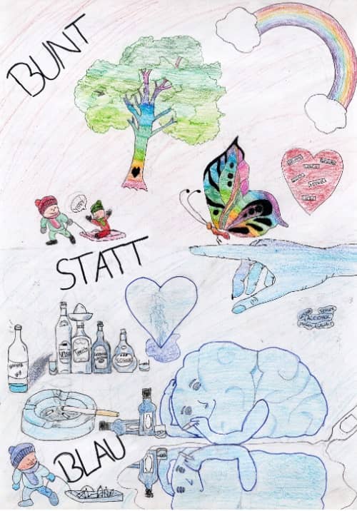 Motivbild Kampagne "bunt statt blau" junge Talente
