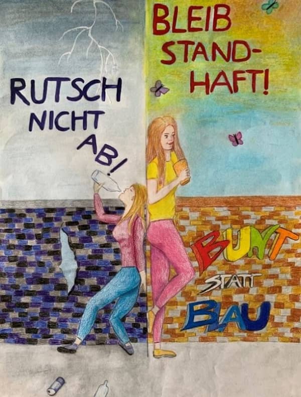 Motivbild Kampagne "bunt statt blau" junge Talente