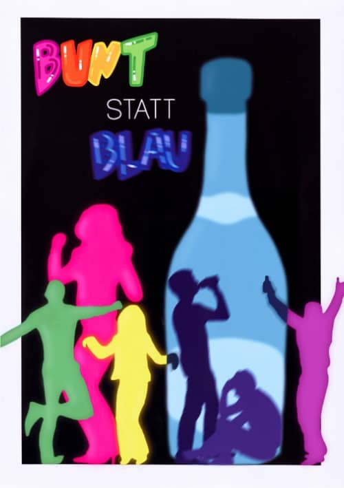 Motivbild Kampagne "bunt statt blau" Schleswig-Holstein 1.Platz
