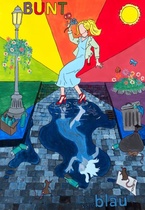 Motivbild Kampagne "bunt statt blau" Schleswig-Holstein 3.Platz