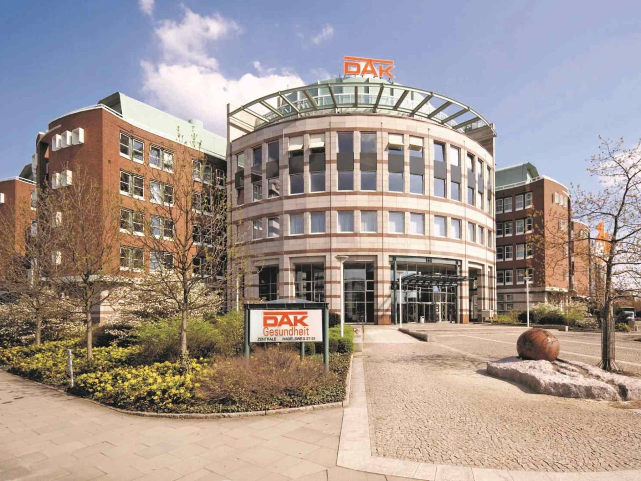 Die Zentrale der DAK-Gesundheit in Hamburg