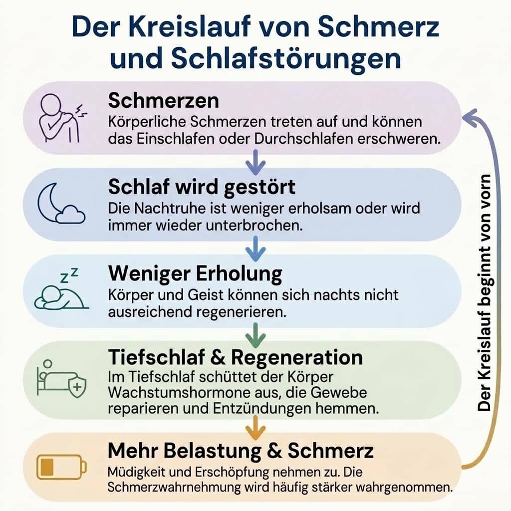 Grafik: Schmerz und Schlafstörungen