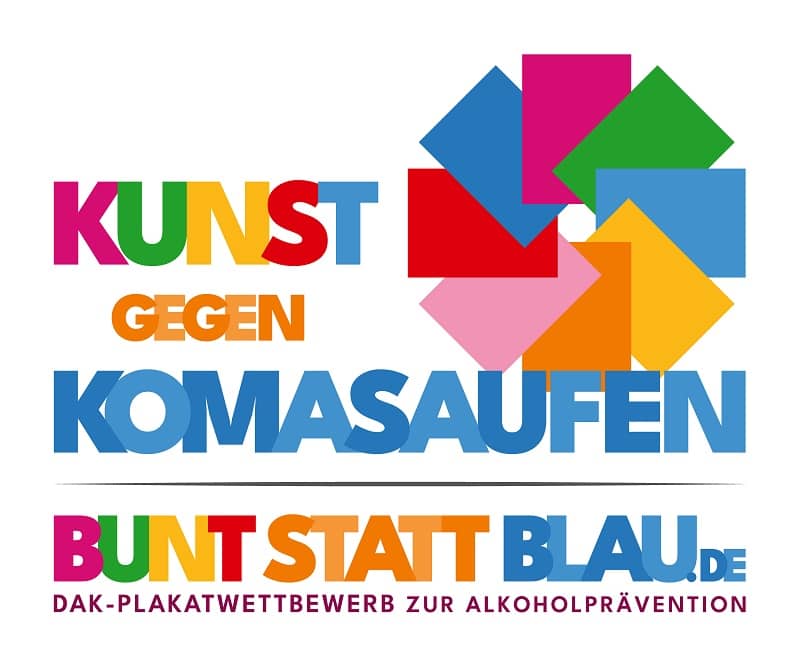 Flyer der Präventions-Kampagne Bunt statt Blau