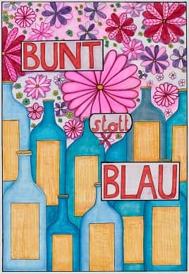 Motivbild Kampagne "bunt statt blau"