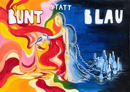 Motivbild Kampagne "bunt statt blau"