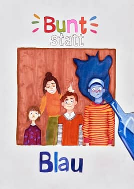 Motivbild Kampagne "bunt statt blau"