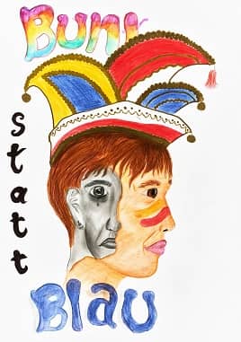 Motivbild Kampagne "bunt statt blau"