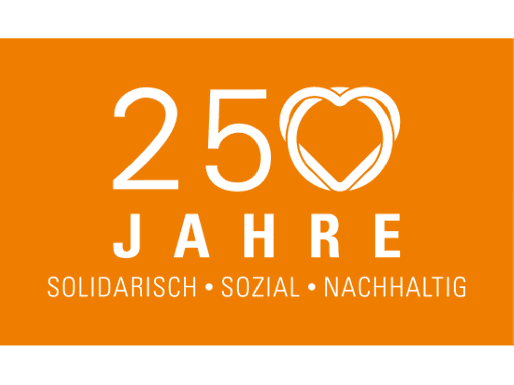 Logo zum Jubiläum 250 Jahre DAK - solidarisch, sozial, nachhaltig