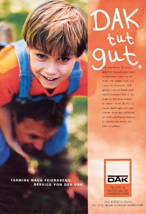 Bild: Poster DAK tut gut 1996