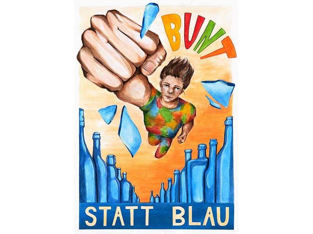 Motivbild Kampagne Bunt statt blau: Siegerbild 2022
