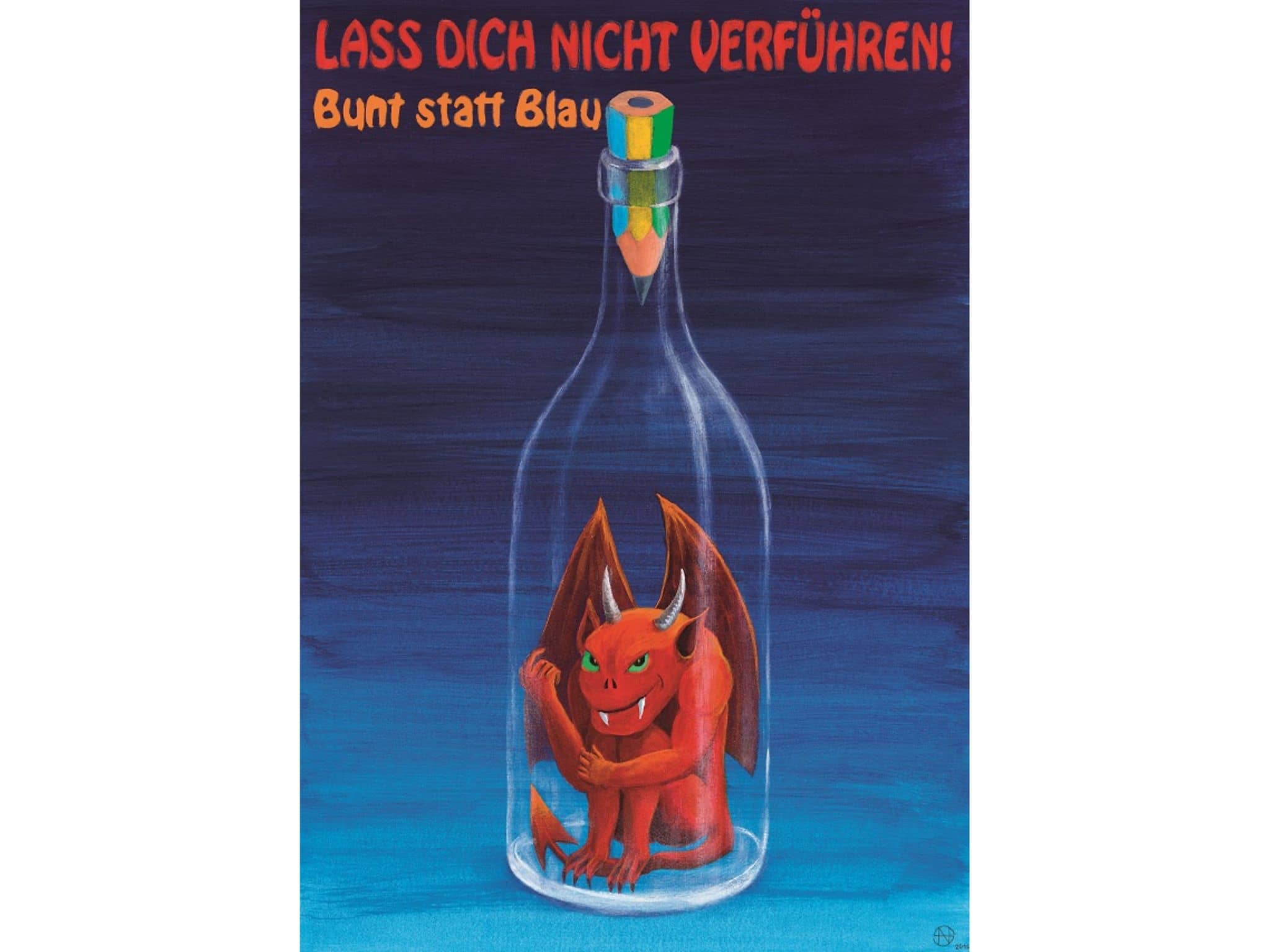 Motivbild Kampagne Bunt statt blau: Siegerbild 2015