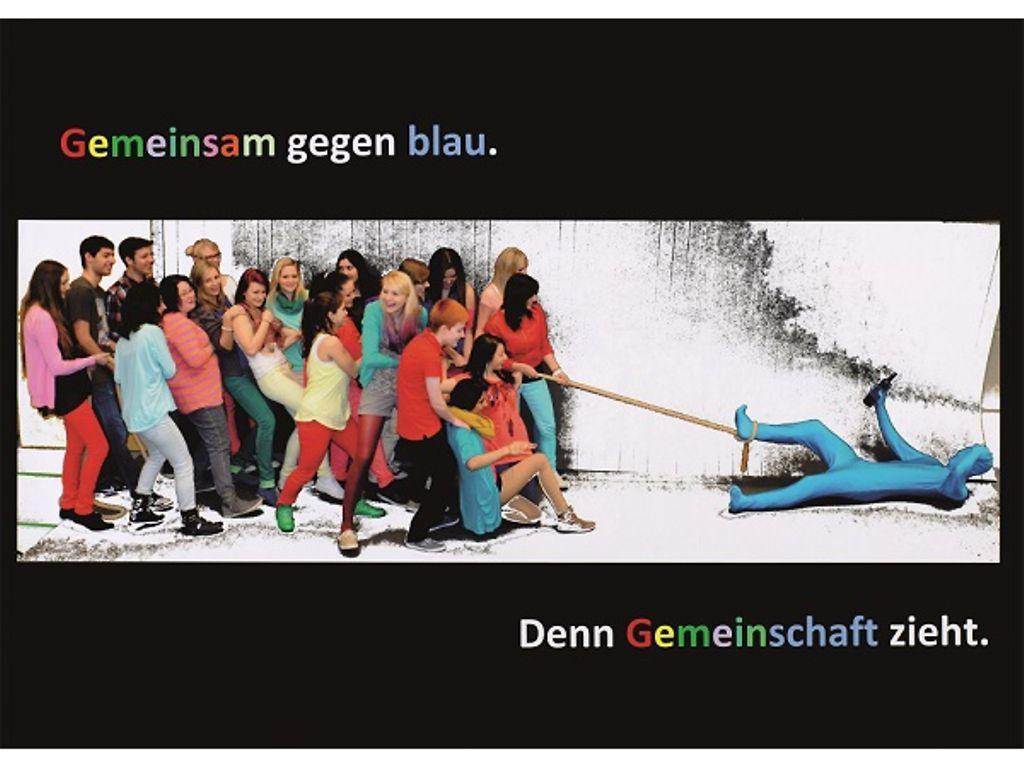 Motivbild Kampagne Bunt statt blau: Siegerbild 2013