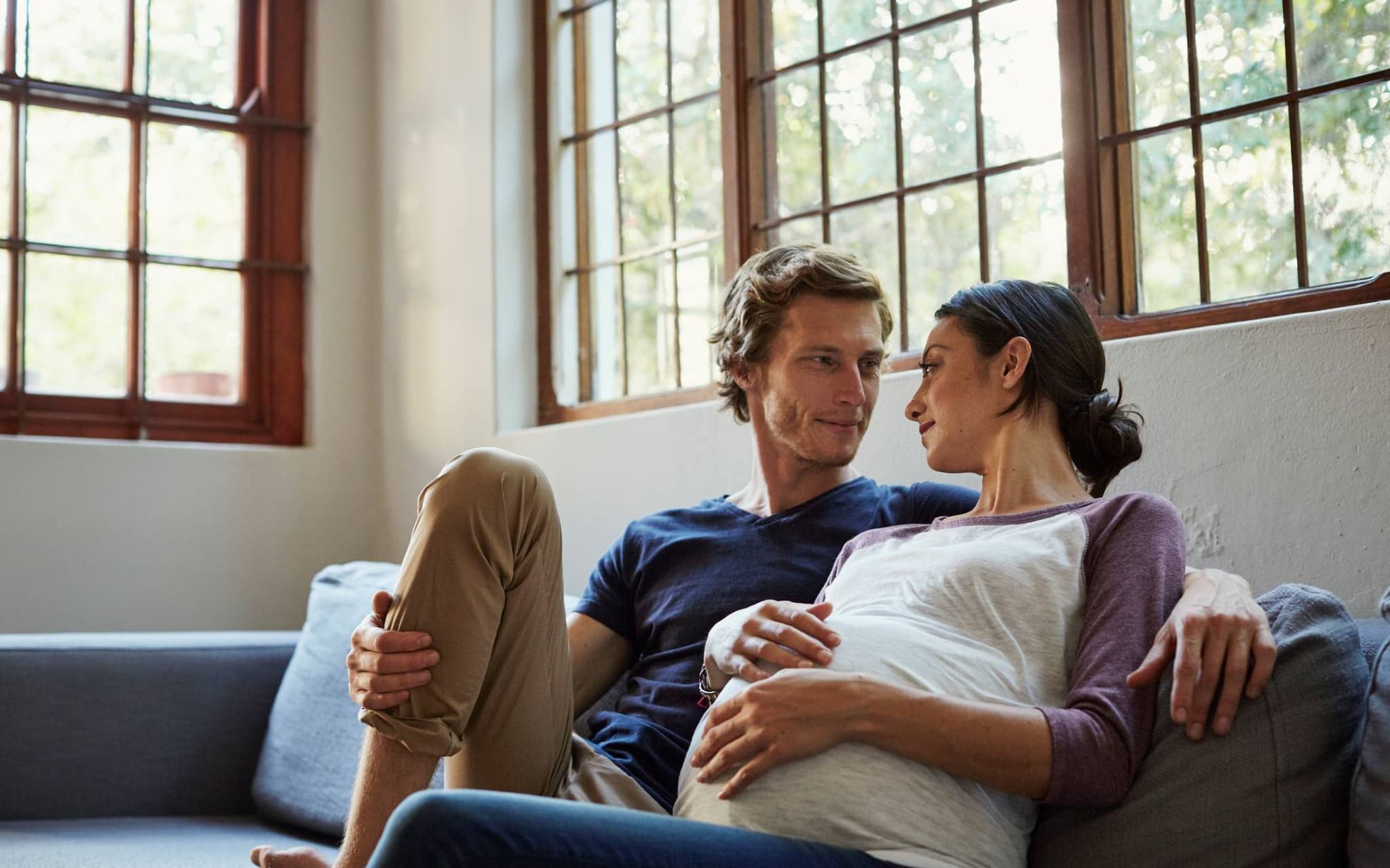 Symbolbild Partnerschaft in der Schwangerschaft
