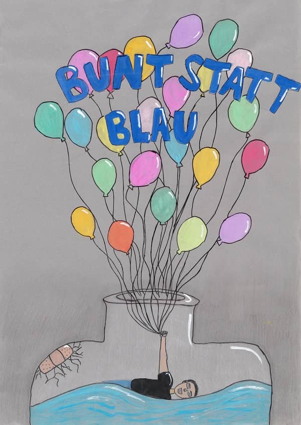 Motivbild Kampagne "bunt statt blau"