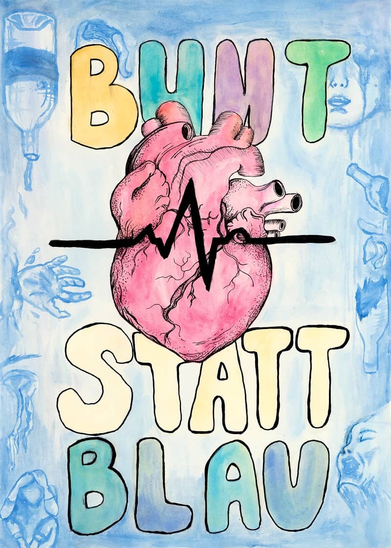 Motivbild Kampagne "bunt statt blau"