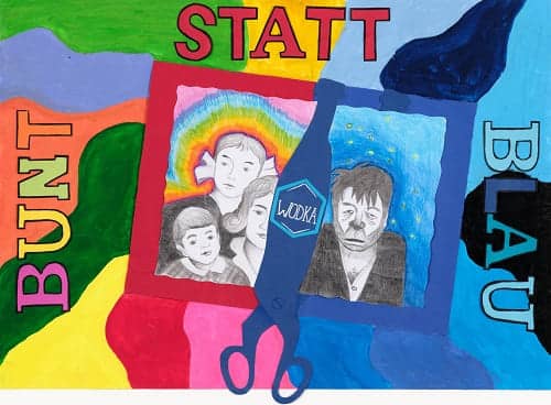 Motivbild Kampagne "bunt statt blau"