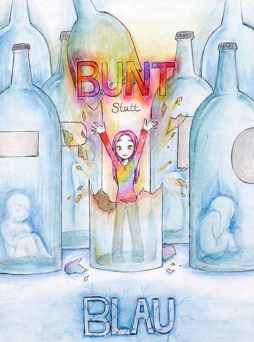 Motivbild Kampagne "bunt statt blau"