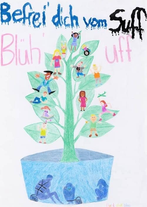 Motivbild Kampagne "bunt statt blau"