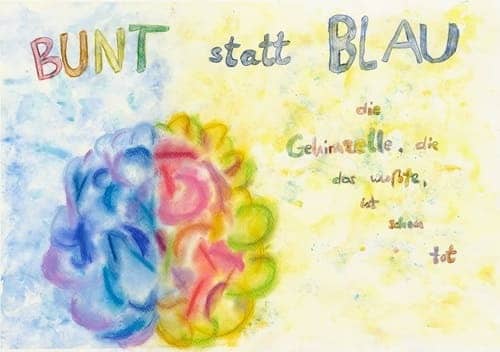 Motivbild Kampagne "bunt statt blau"