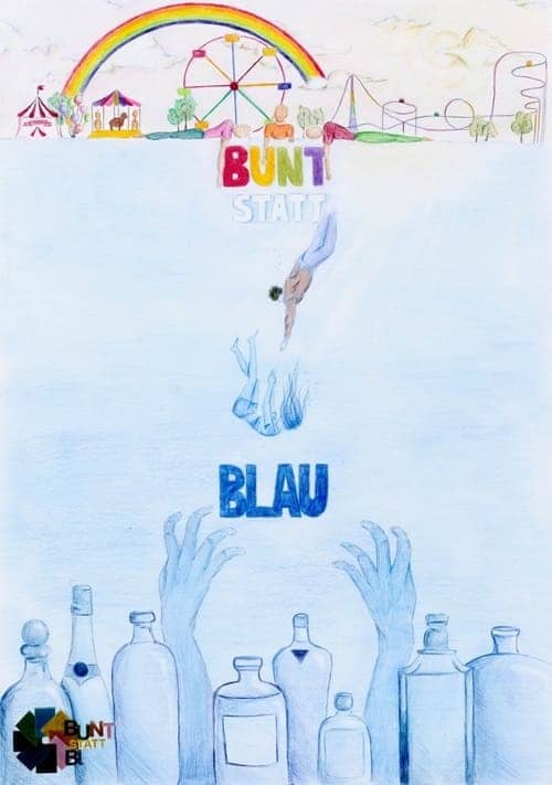 Motivbild Kampagne "bunt statt blau"