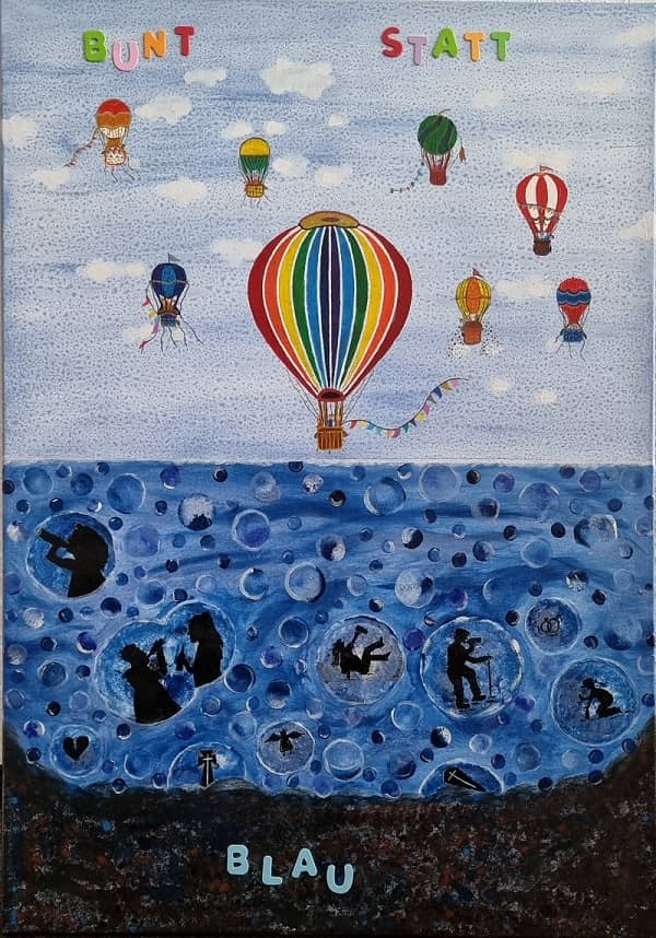 Motivbild Kampagne "bunt statt blau"