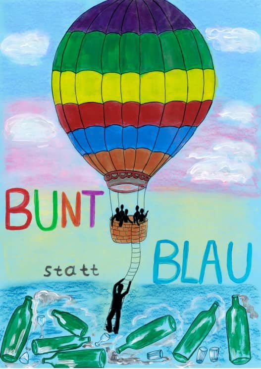 Motivbild Kampagne "bunt statt blau"