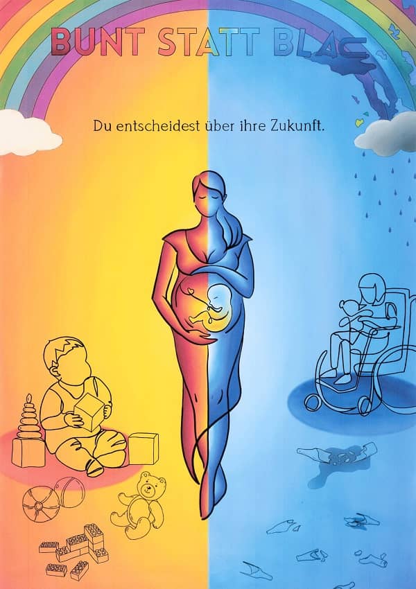 Motivbild Kampagne "bunt statt blau"