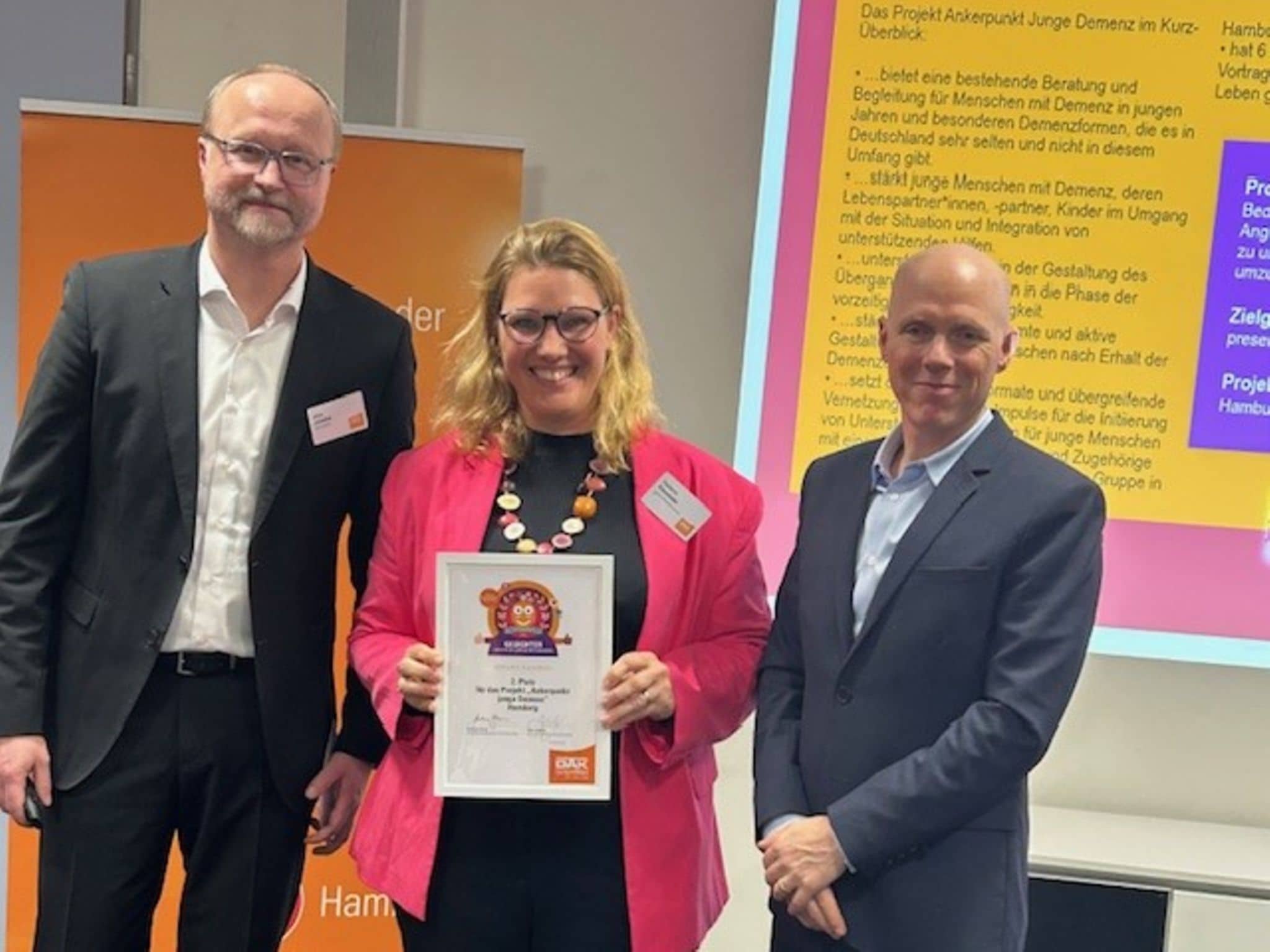 Platz 2 in Hamburg für Stefanie Klinowski - Wettbewerb Gesichter für ein gesundes Miteinander 2024.