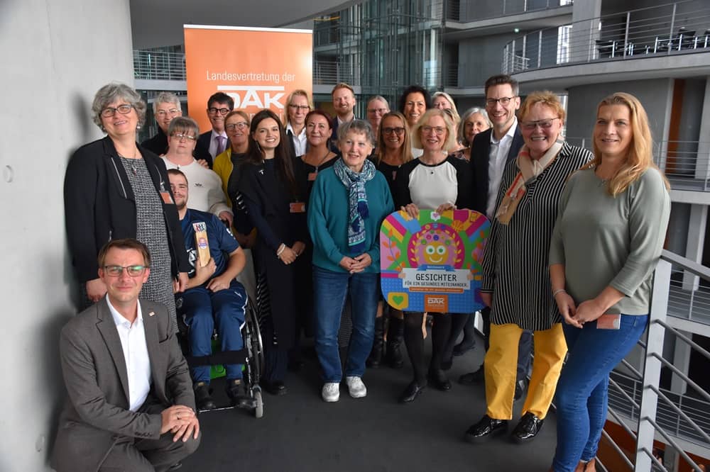 Landessiegerehrung Brandenburg 2024 beim Wettbewerb "Gesichter für ein gesundes Miteinander".