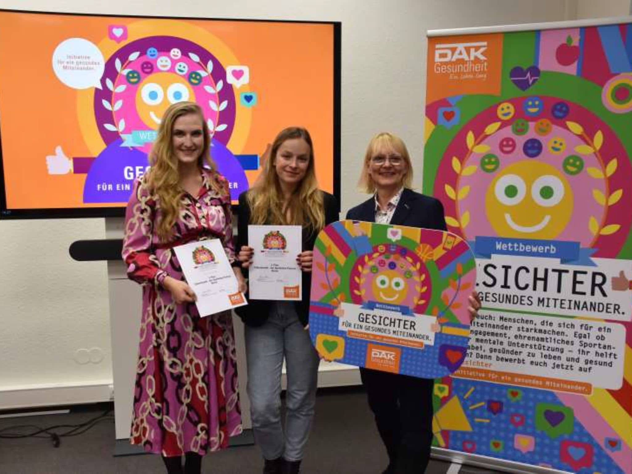 Marie Rickmann, Tabea Biederer, Iris Schneider (DAK)