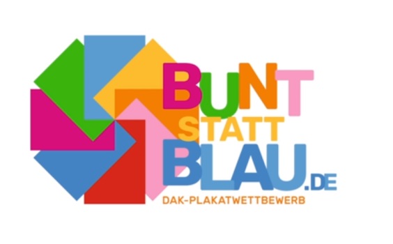 Logo Kampagne bunt statt blau