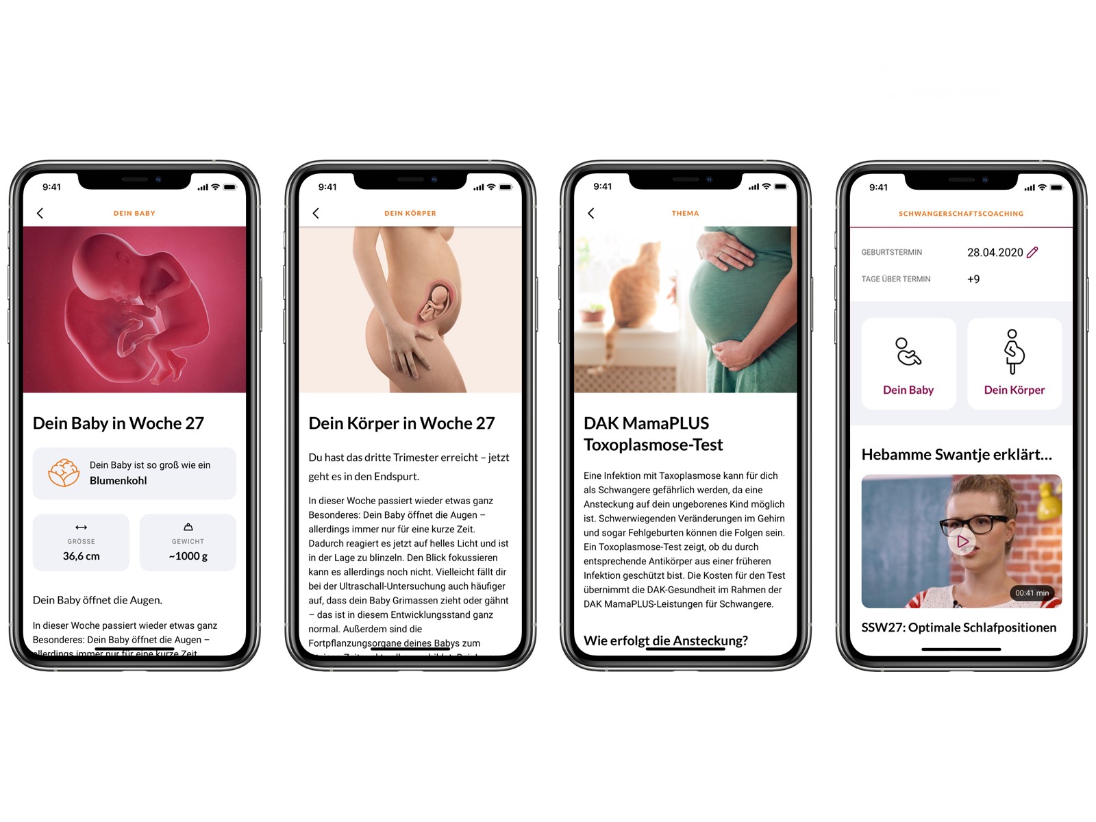 Neue App: DAK Schwangerschaftscoaching
