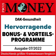 FOCUS-MONEY-Siegel: Die DAK hat hervorragende Bonusprogramme